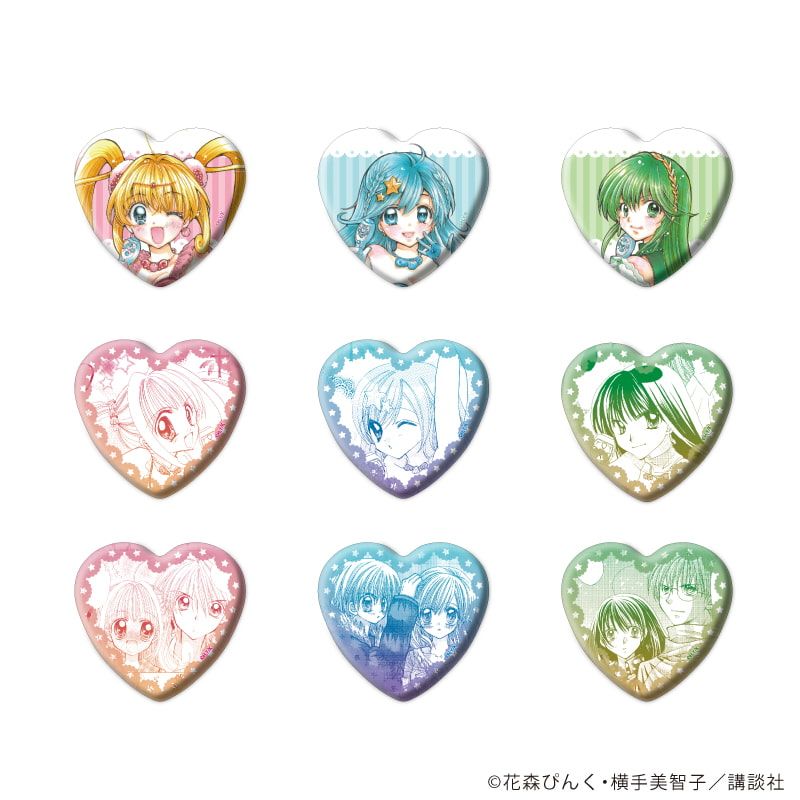 完売情報】 「マーメイドメロディーぴちぴちピッチ」 ハート型缶バッジ