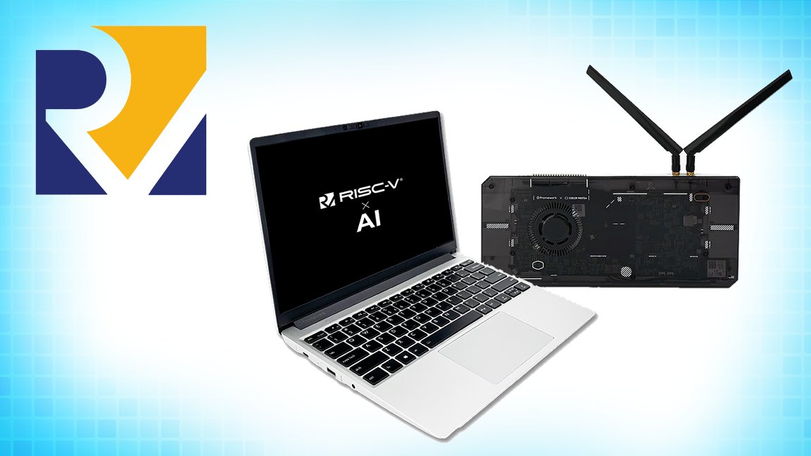 DJone01's tweet card. All the fun of RISC-V packaged up for AI-powered edge computing.