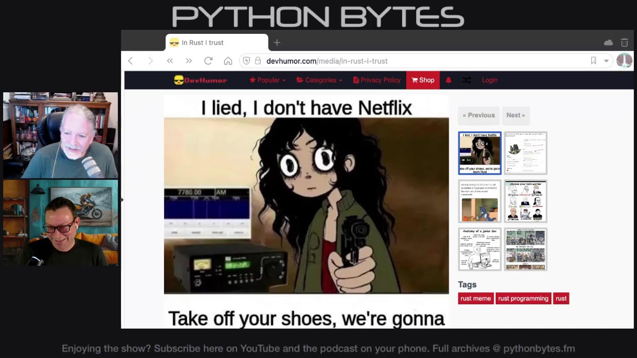 pythonbytes's tweet card. News and announcements from the Python community for the week of Jul 9th, 2024