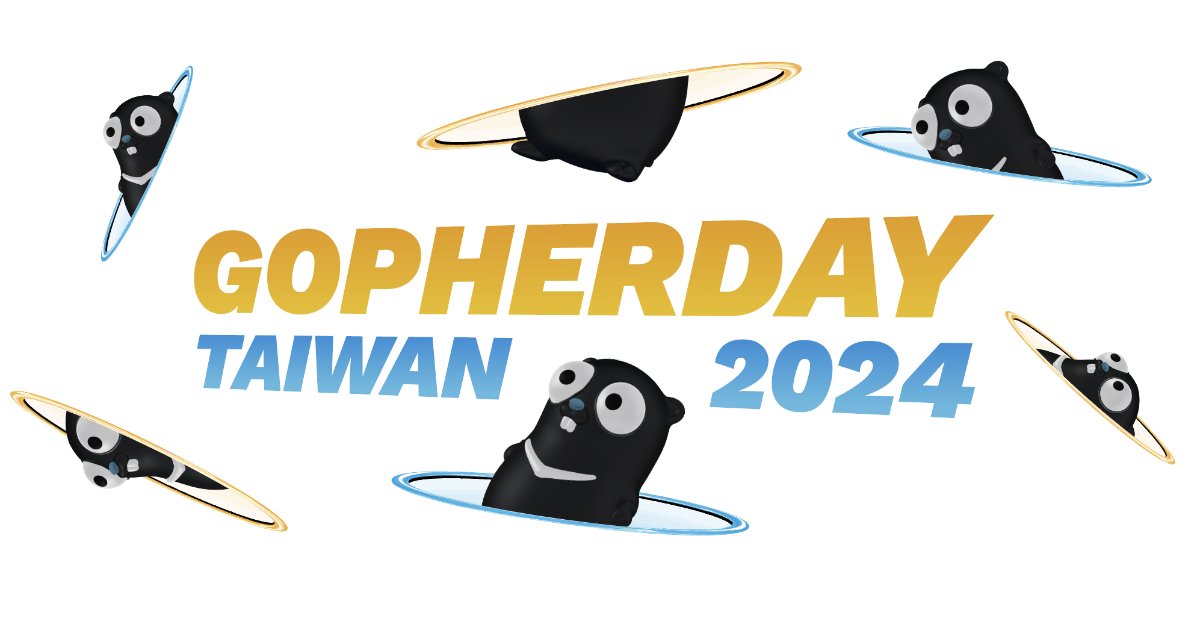 golangtw's tweet card. 距離上次 GopherCon 已經有 4 年之久，如此盛大的年度聚會就在今年 5 月即將舉行，而此次我們叫做 GopherDay，意旨 Gopher 聚在一起探討 Golang 技術，大家開開心心交流