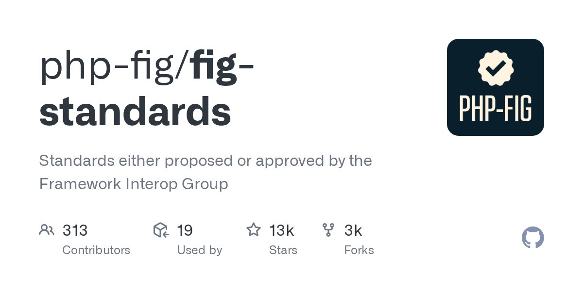 phpfig's tweet card. Standards either proposed or approved by the Framework Interop Group - php-fig/fig-standards