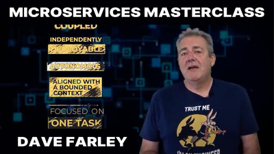 leanpub's tweet card. Dave Farley’s Microservices Masterclass helps devs, architects & leaders avoid pitfalls, build smarter systems & master scalable software.