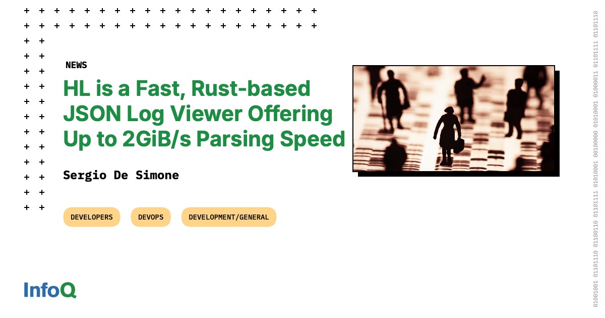 JavaWales's tweet card. Open-source log viewer hl is designed for efficient processing of structured logs in JSON or logfmt format. Built in Rust, it provides fast indexing and parsing, enabling to scan very large log files...