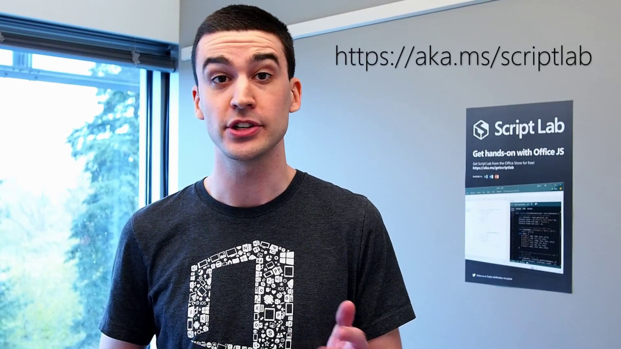Microsoft365Dev's tweet card. Script Lab Demo