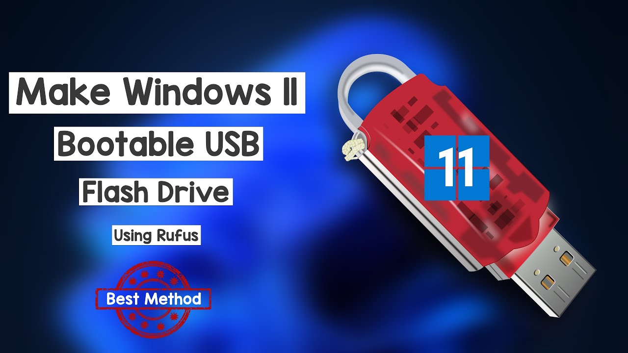 GeeksTutorial's tweet card. How to Create a Windows 11 Bootable USB Flash Drive Using Rufus