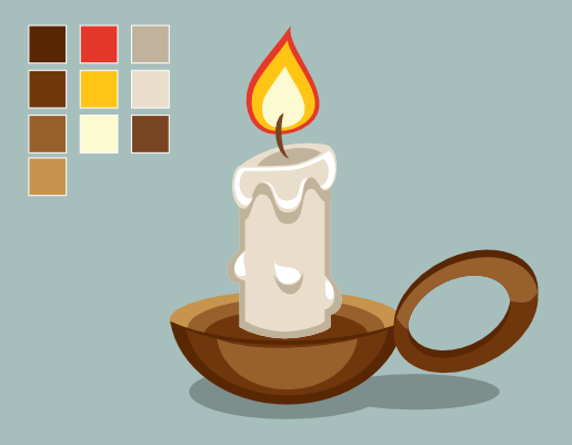 inkscapetuts's tweet card. Here is a tutorial on drawing a candle in a candle holder using Inkscape.