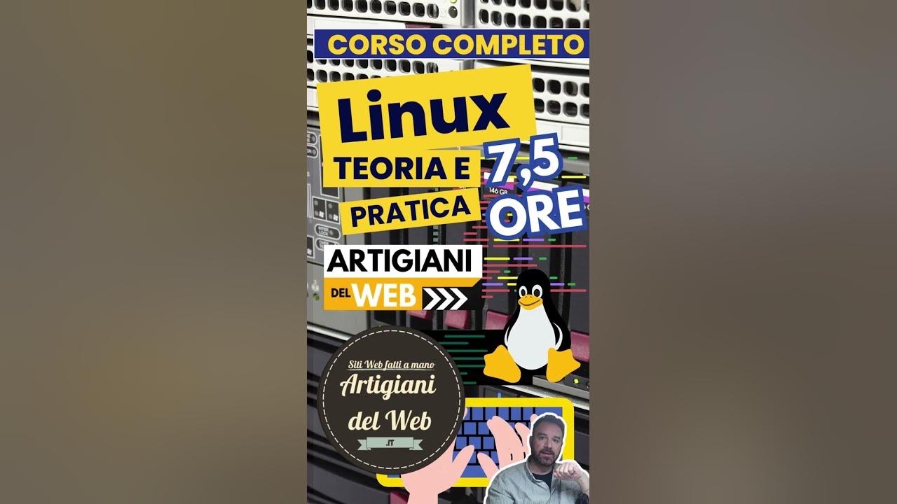 artigianiweb's tweet card. Linux corso completo #linux #linuxtutorials #linuxforbeginners...