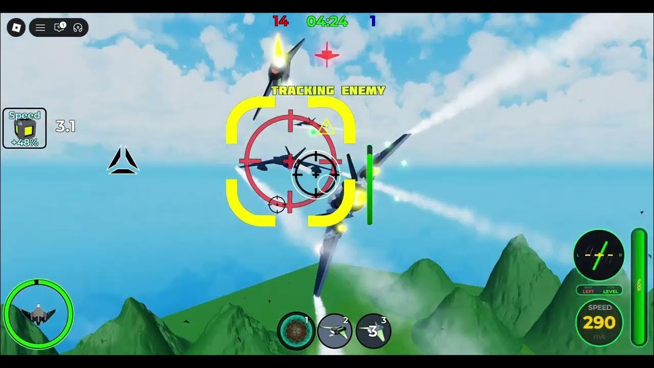 TokebiGames's tweet card. Fighter Zero Killstreak Chaos: Turning My Jet Into a Fortress