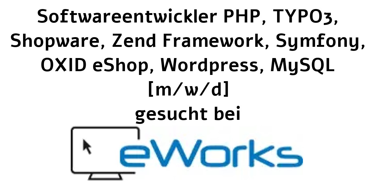 php_experten's tweet card. Softwareentwickler PHP, TYPO3, Shopware, Zend Framework, Symfony, OXID eShop, Wordpress, MySQL [m/w/d], Entwickler in Frankfurt am Main oder Homeoffice gesucht. ♥-lich Willkommen! Du suchst eine...