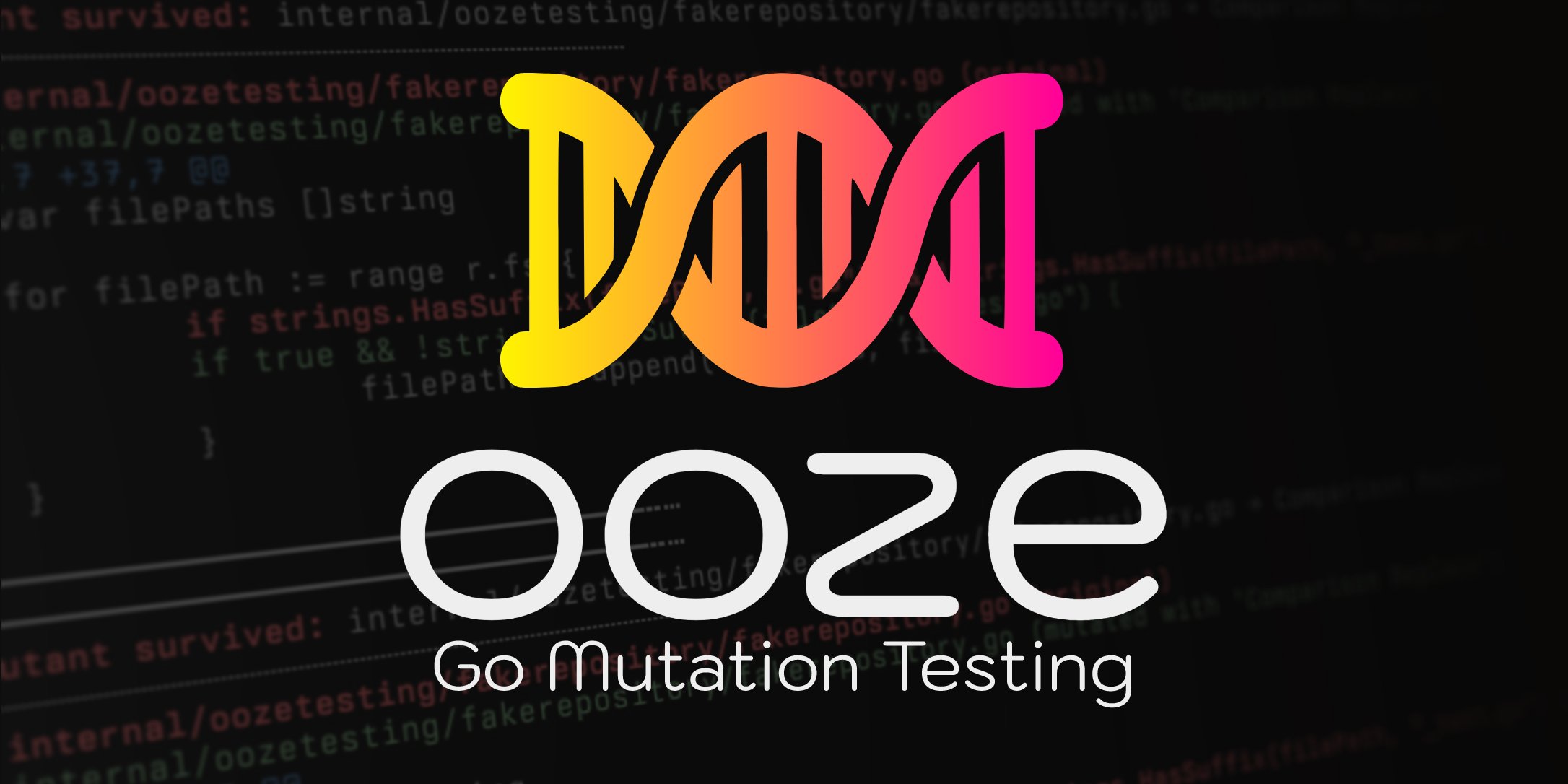 cool_golang's tweet card. 🧬 Go Mutation Testing. Contribute to gtramontina/ooze development by creating an account on GitHub.