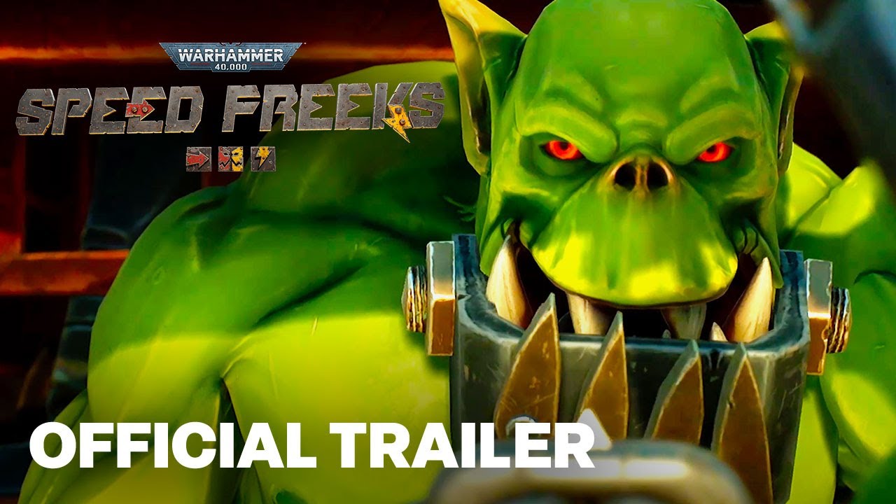 Rianluk's tweet card. Warhammer 40,000: Speed Freeks Official Announcement Trailer