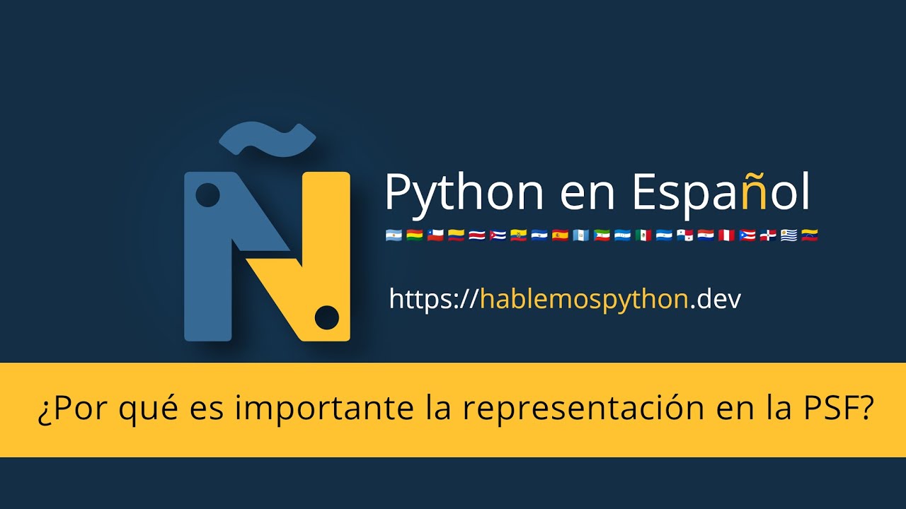 python_es's tweet card. PSF - ¿Por qué es importante la representación?