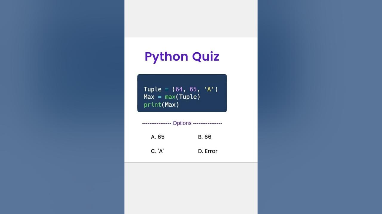 RadhikaCodeHub's tweet card. Python tuple Quiz Question #coding #interviewprep #codingbat #pytho...