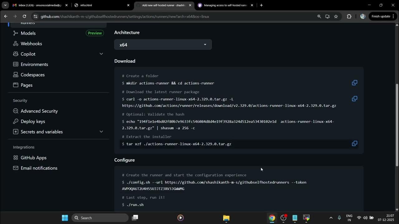 Realkaranmgowda's tweet card. How To Create Self Hosted Runner - GitHub - Kannada Part 1