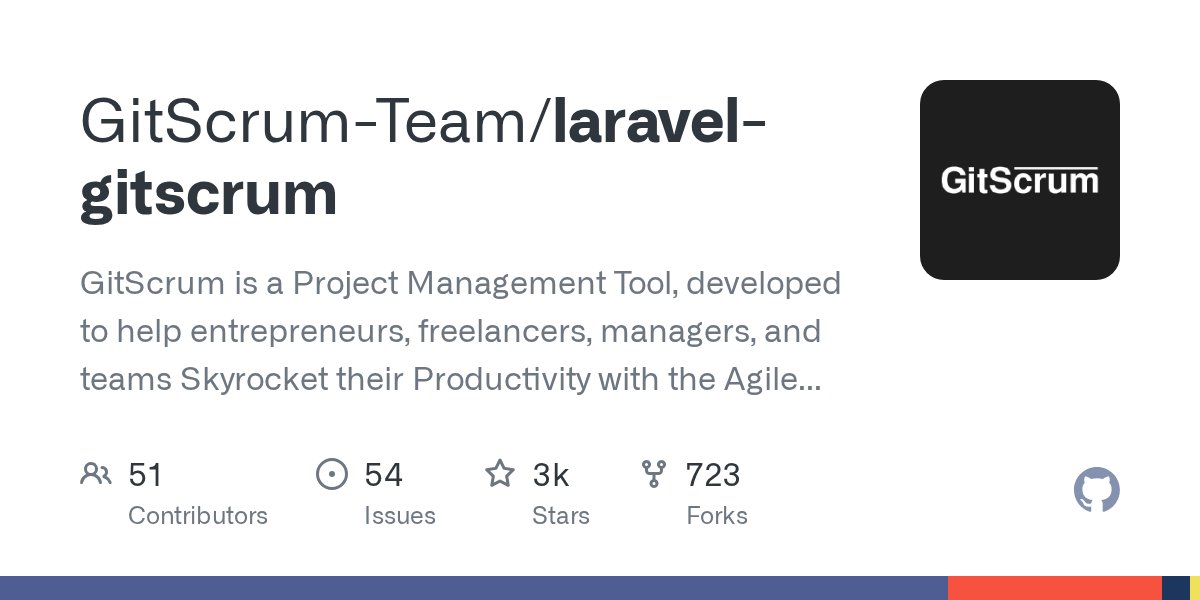 openlaravel's tweet card. GitScrum is a Project Management Tool, developed to help entrepreneurs, freelancers, managers, and teams Skyrocket their Productivity with the Agile methodology and Gamification. - GitScrum-Team/la...