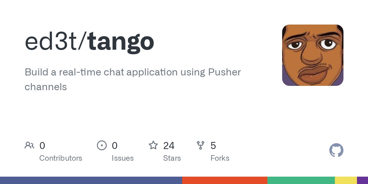 openlaravel's tweet card. Build a real-time chat application using Pusher channels - ed3t/tango