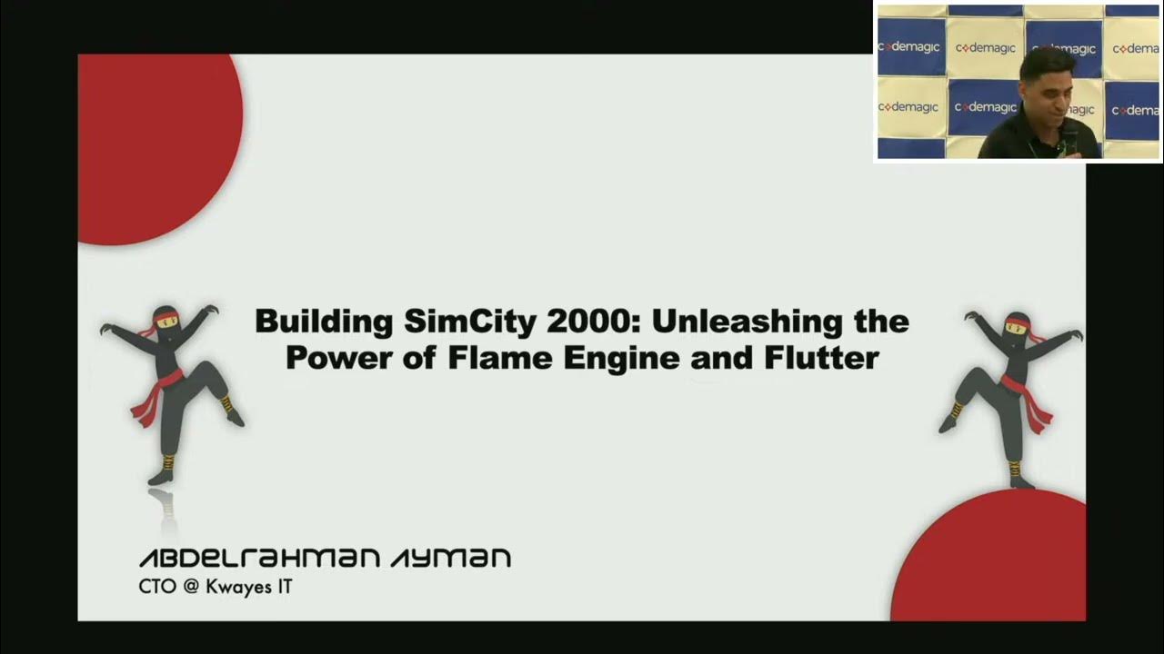 FlutterNinjas's tweet card. FlutterNinjas | Building SimCity 2000: Unleashing the Power of Flame...