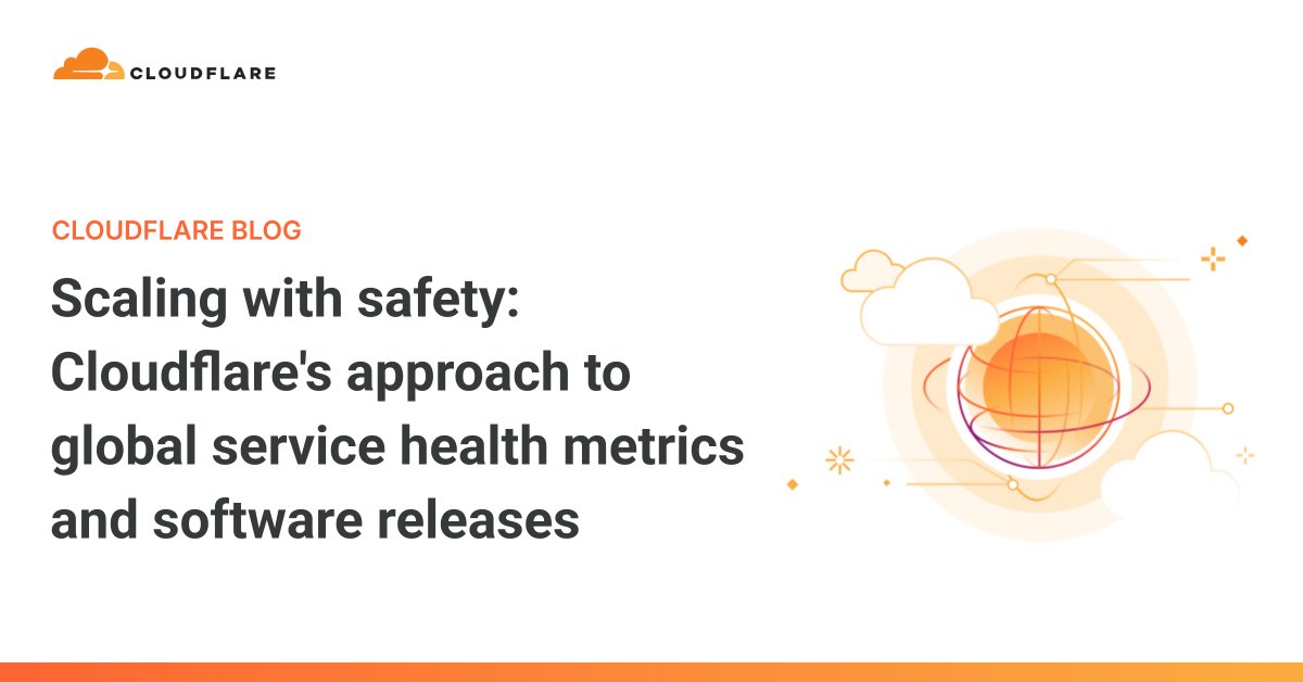 Cloudflare's tweet card. Learn how Cloudflare tackles the challenge of scaling global service health metrics to safely release new software across our global network.
