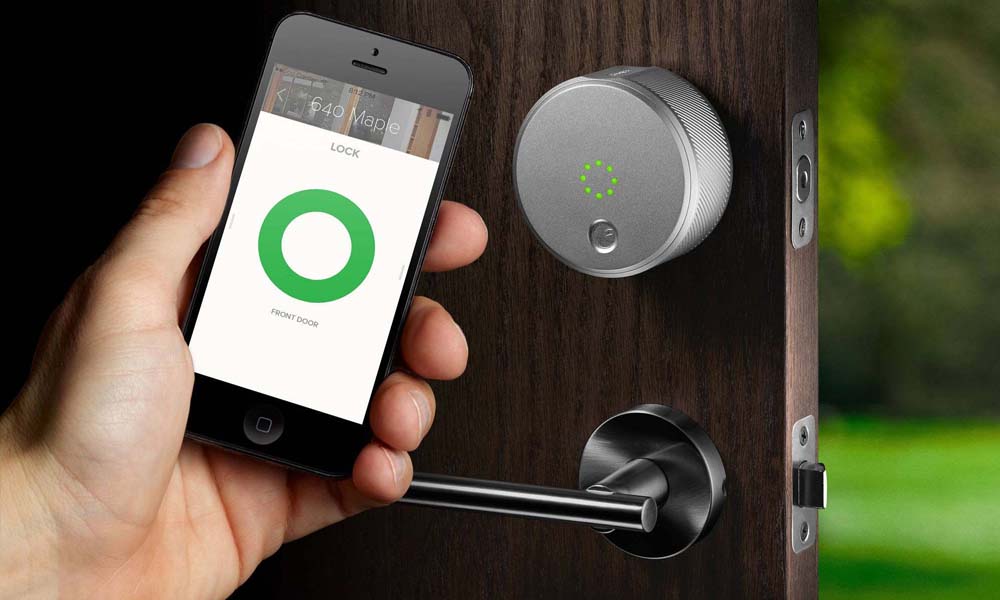 HelloTech's tweet card. Smart locks give you more ways to unlock your door while improving the security of your home as well. With this smart device, you can control your lock
