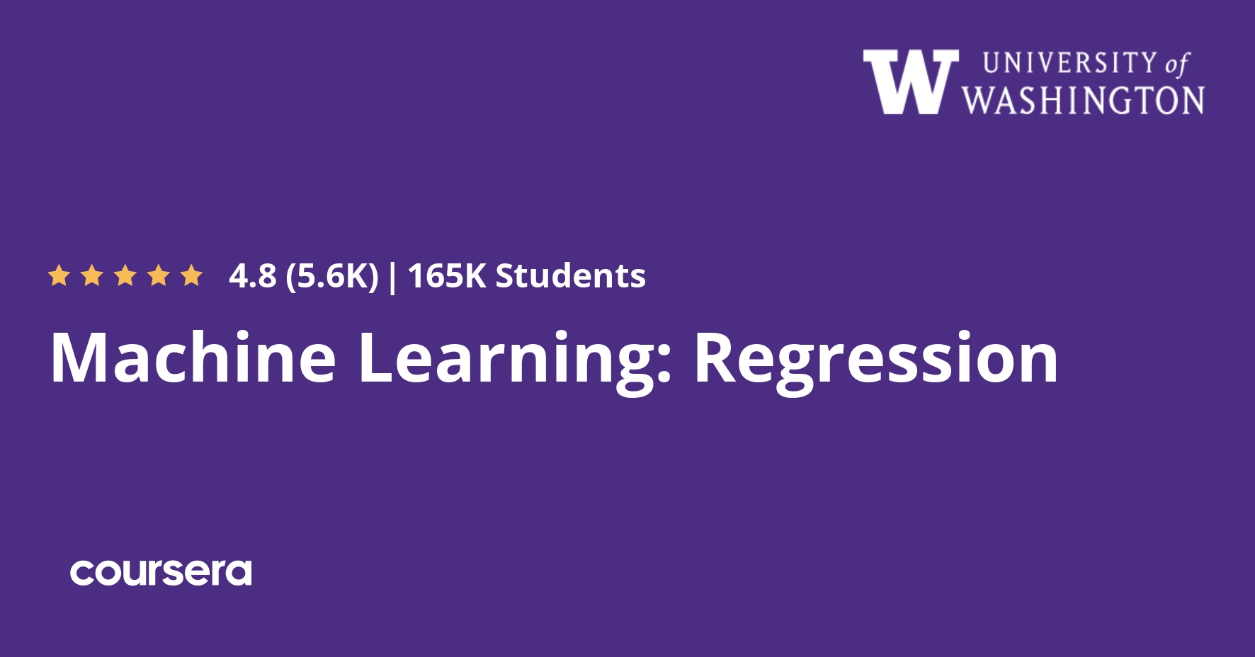 Datascience__'s tweet card. Offered by University of Washington. Case Study - ... Enroll for free.