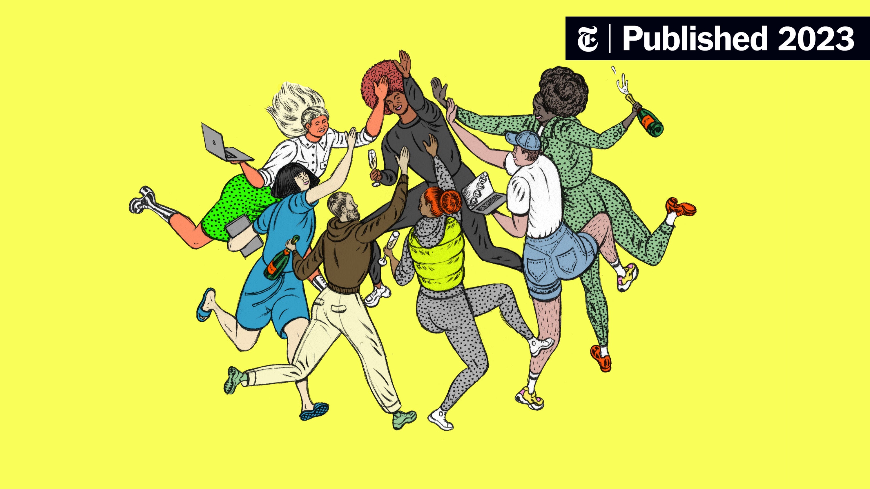 nytimes's tweet card. Toasting a year of breakthroughs (and a few breakdowns) in Silicon Valley and beyond.