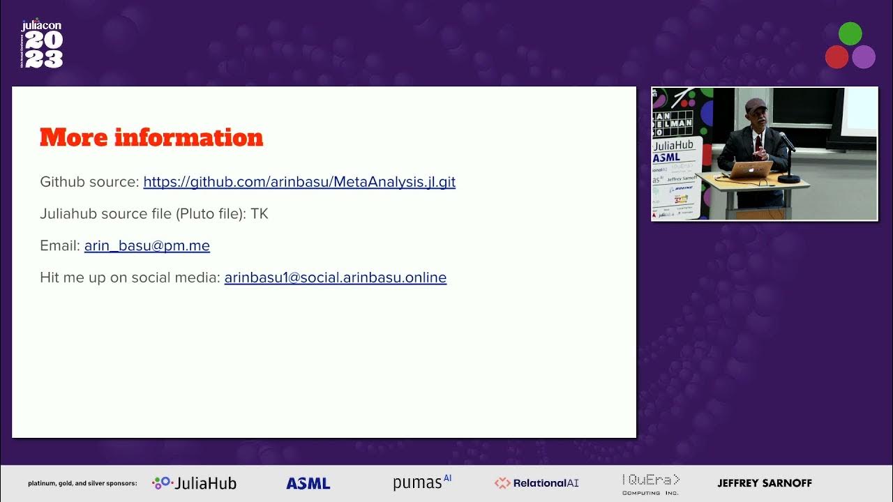 DocSparse's tweet card. JuliaCon 2023 Room 26-100 Day 1