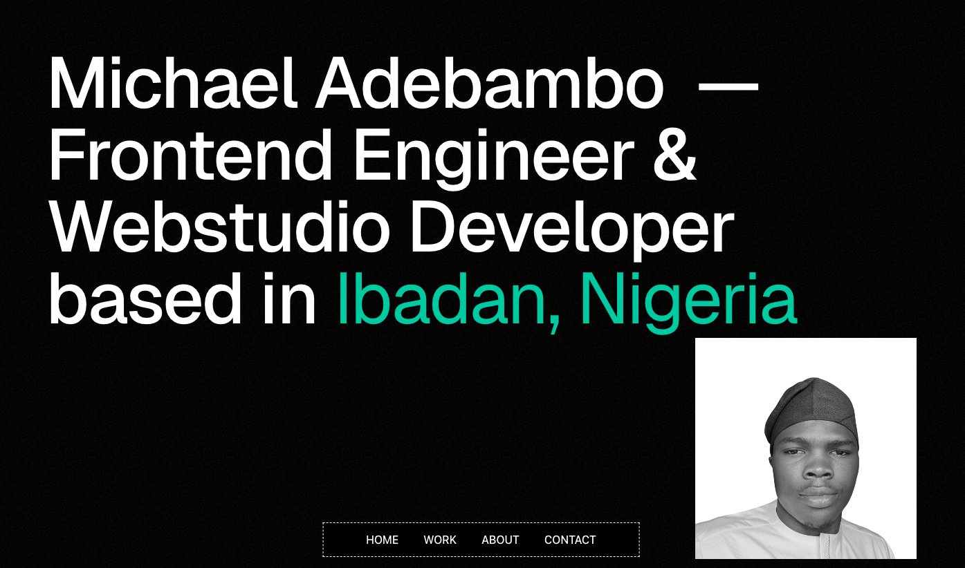 mikeoxygen_'s tweet card. building accessible, performant and pixel perfect websites