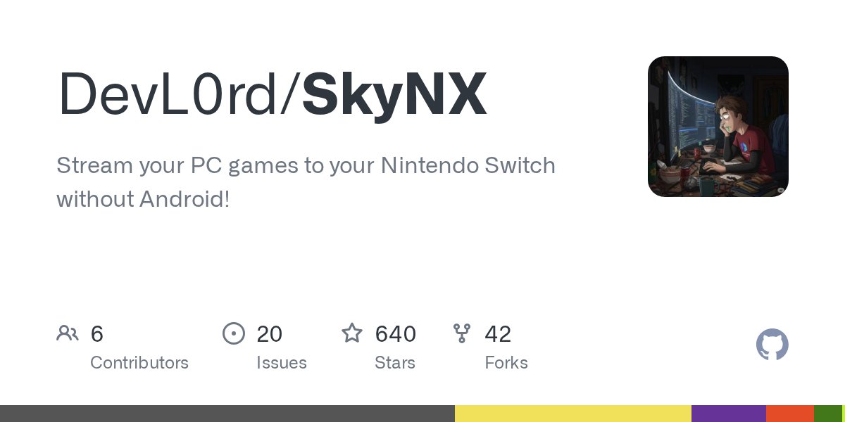 oss_clang's tweet card. Stream your PC games to your Nintendo Switch without Android! - DevL0rd/SkyNX