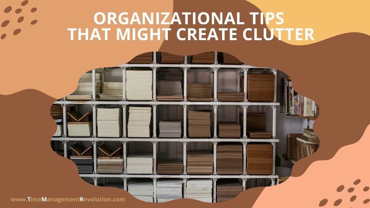 LivingOrderSA's tweet card. Organizational Tips that Might Create Clutter
