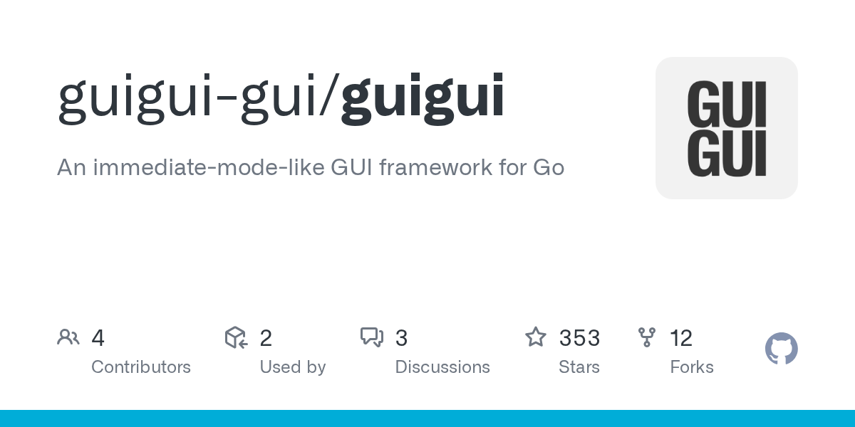 ytnobody's tweet card. An immediate-mode-like GUI framework for Go. Contribute to guigui-gui/guigui development by creating an account on GitHub.