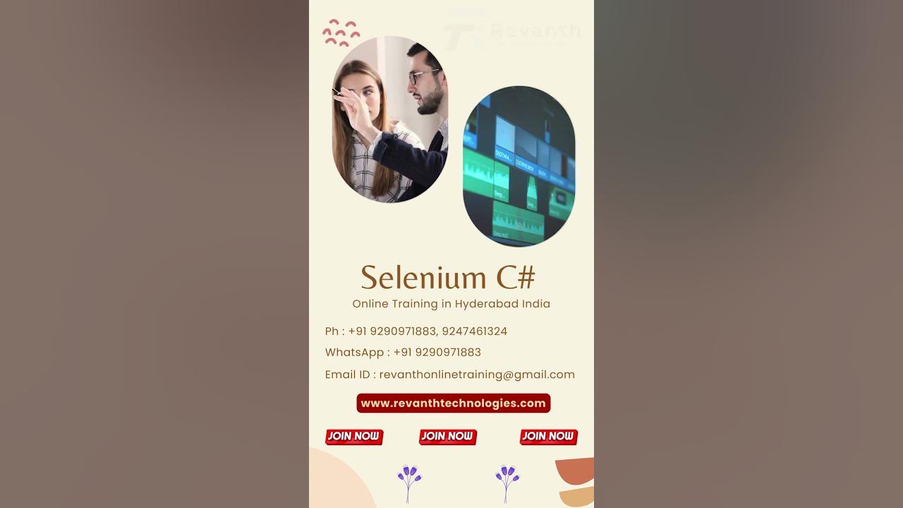 RevanthOnline's tweet card. Selenium C# Online Training In Hyderabad India, Online Selenium C#...