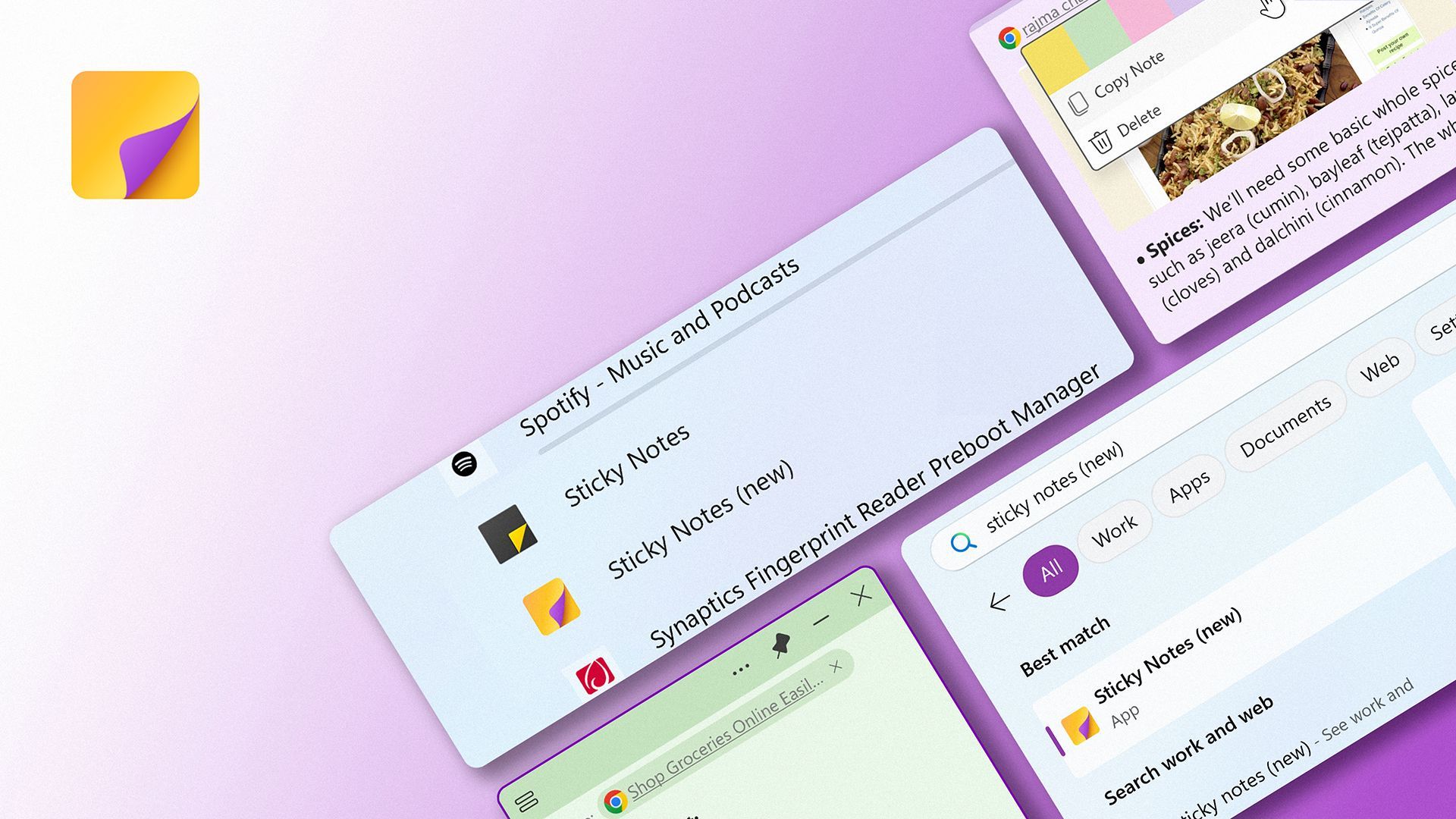vladcatrinescu's tweet card.   Discover the latest updates to OneNote's Sticky Notes feature for Windows! Thanks to your feedback, we've added a Start menu shortcut, always-on-top...