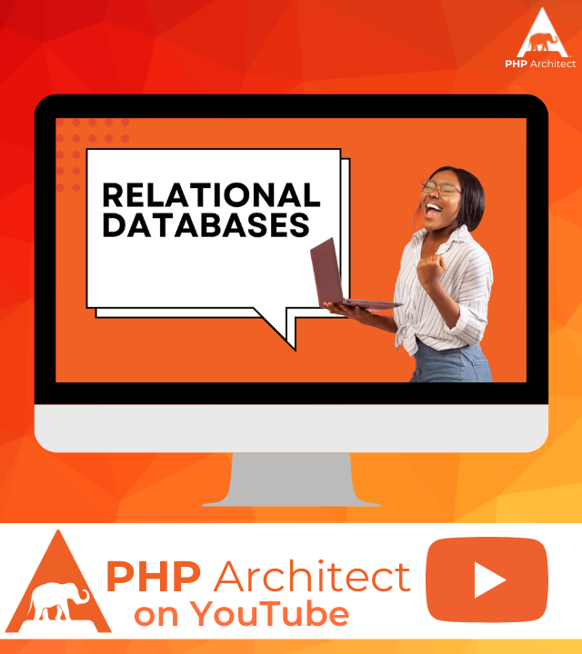phparch's tweet card. ﻿ If you're building web apps with PHP, you are almost certainly using a relational database, even if you call it