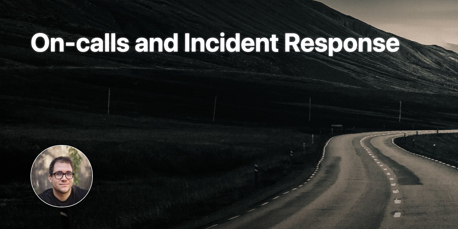 nthgergo's tweet card. A quick overview on how to set up on-call rotations, on-call playbooks, as well as how to handle incident response and post-mortems.