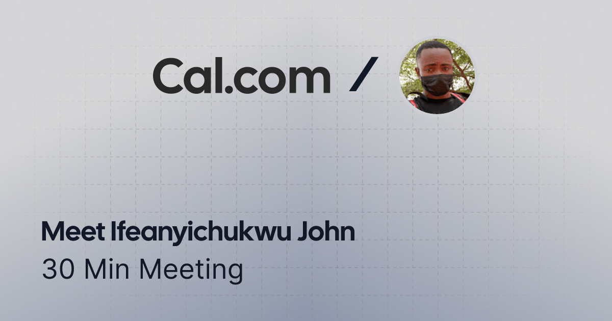 theJohncode's tweet card. 30 Min Meeting