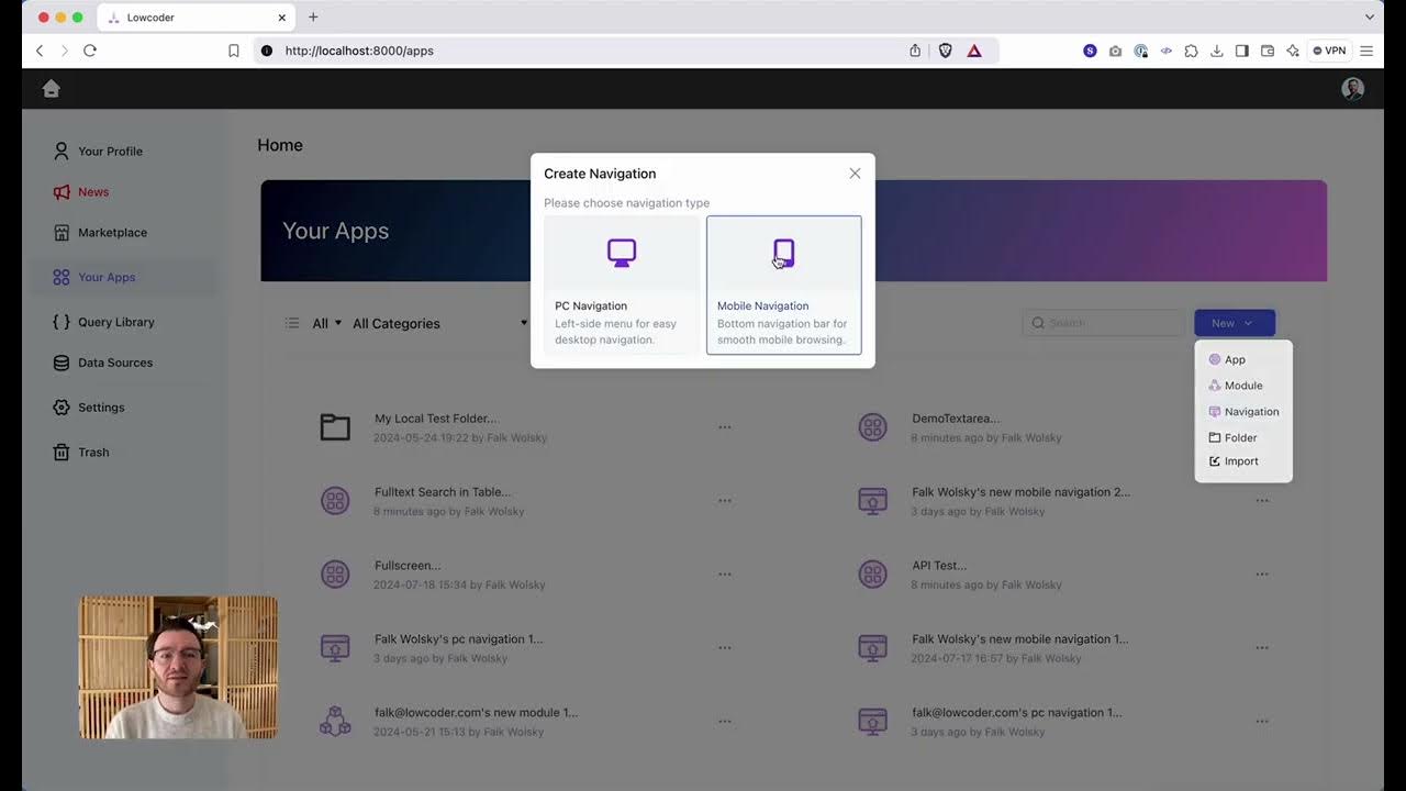 Lowcoder_cloud's tweet card. Lowcoder Tutorial - App Types & Import Export