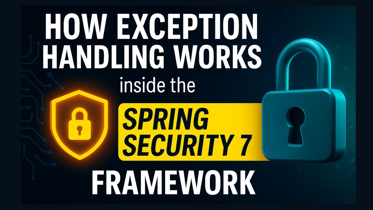 GuidesJava's tweet card. How Exception Handling Works inside the Spring Security 7 Framework