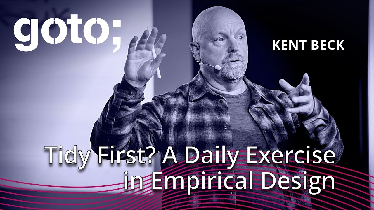 shift2code's tweet card. Tidy First? A Daily Exercise in Empirical Design • Kent Beck • GOTO...