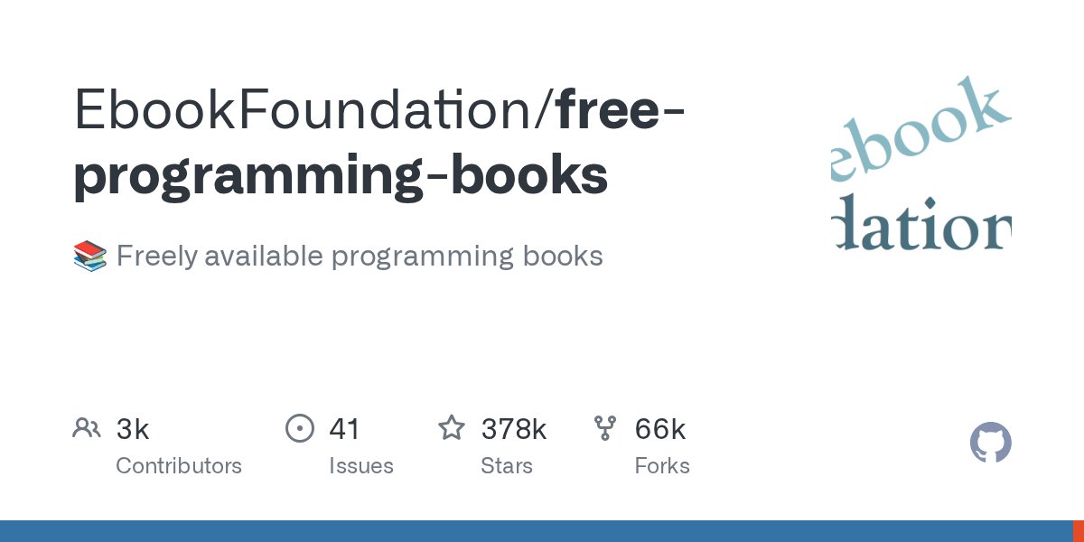 Croesus_py's tweet card. :books: Freely available programming books. Contribute to EbookFoundation/free-programming-books development by creating an account on GitHub.