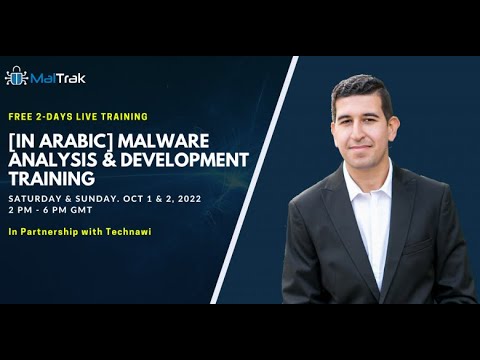 technawidotnet's tweet card. دورة Malware Analysis & Development اليوم الأول