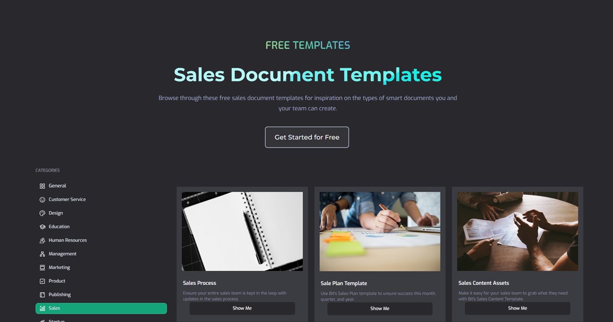 Bit_docs's tweet card. Browse through these sales templates for inspiration on the types of smart documents you and your team can create.