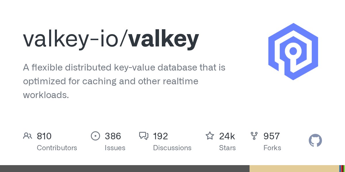 reconditerose's tweet card. A flexible distributed key-value database that is optimized for caching and other realtime workloads. - valkey-io/valkey