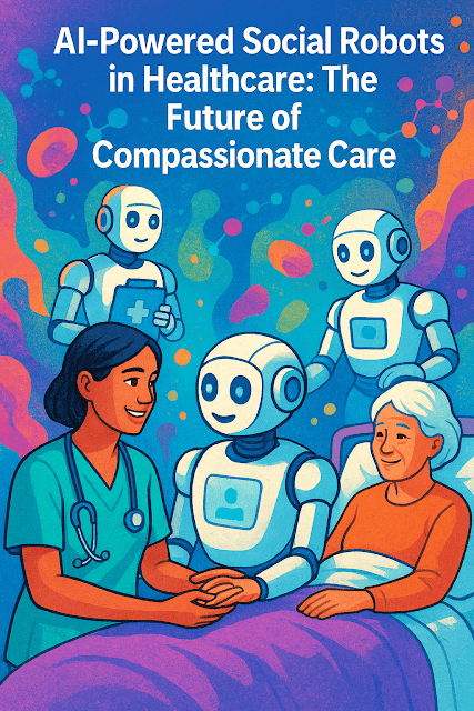 DavidOyewola's tweet card. Discover how AI-powered social robots are revolutionizing healthcare with compassionate, personalized patient care. Explore the future of emotional