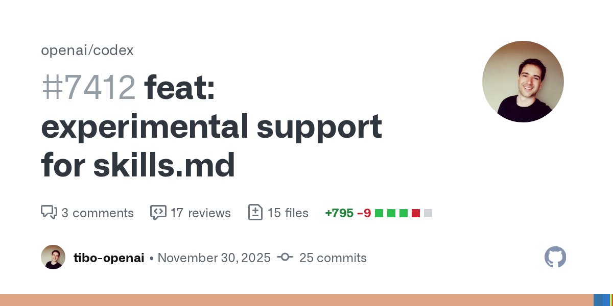 Siddhant_K_code's tweet card. This change prototypes support for Skills with the CLI. This is an experimental feature for internal testing.
