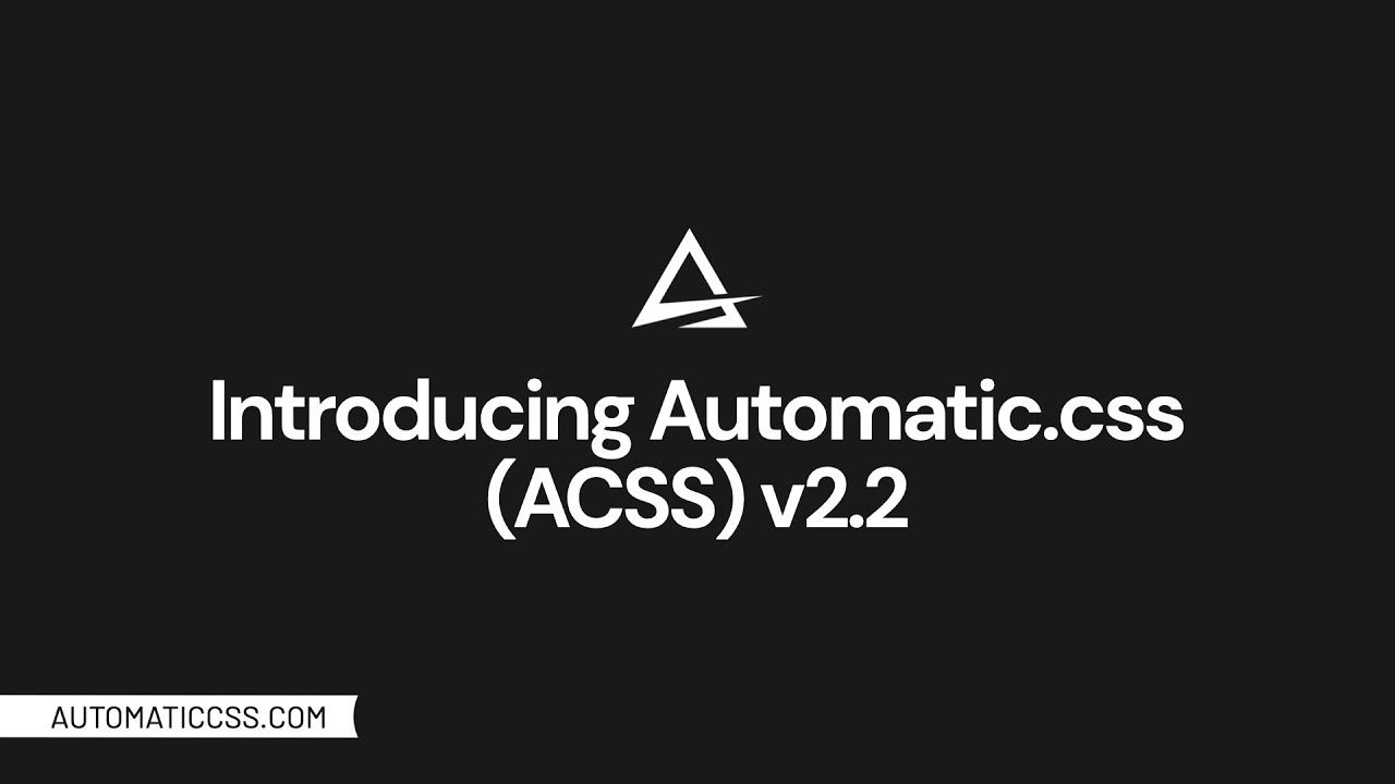 AutomaticCSS's tweet card. Automatic.css (ACSS) v2.2 - NEW Features Overview (Merry Christmas!)