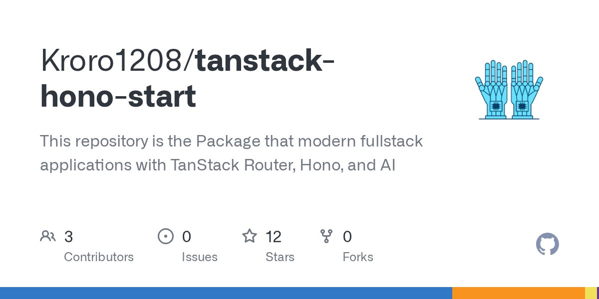 Nao8epicmotion's tweet card. This repository is the Package that modern fullstack applications with TanStack Router, Hono, and AI - Kroro1208/tanstack-hono-start