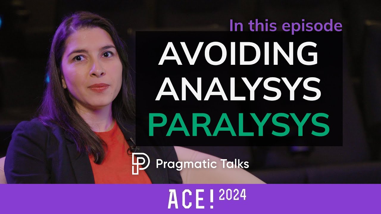 pragmaticcoders's tweet card. Avoiding Analysis Paralysis in Product Development - Büşra Coşkuner