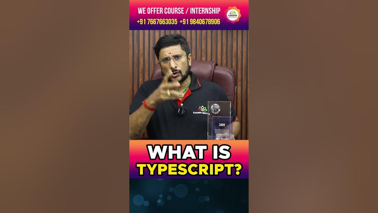 kaashivinfotech's tweet card. What is Typescript? TypeScript in Tamil #typescript #typescripttuto...