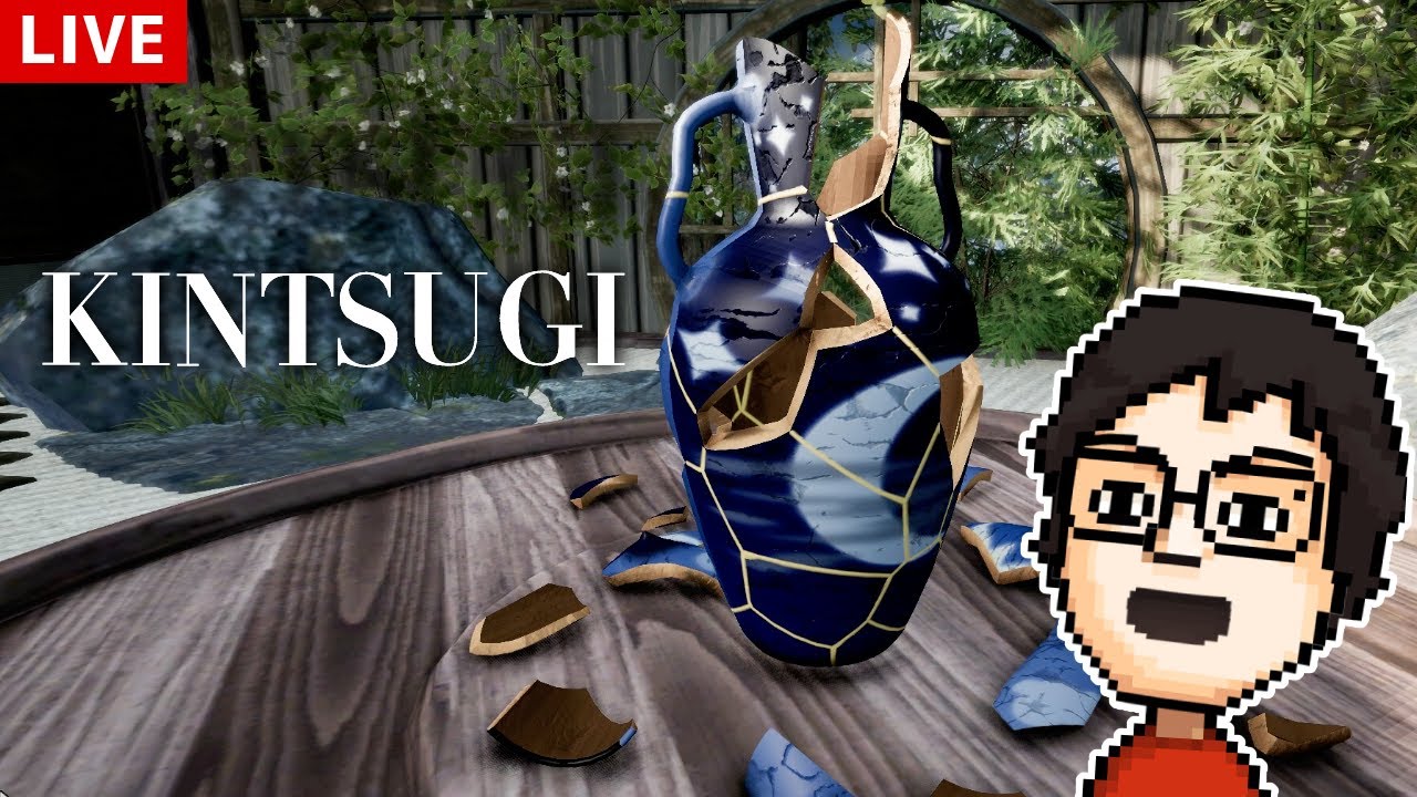 p_p_p_p_p's tweet card. 【金継ぎ】割れた陶器を修復するゲーム｜KINTSUGI - A Journey Through The Broken Pieces