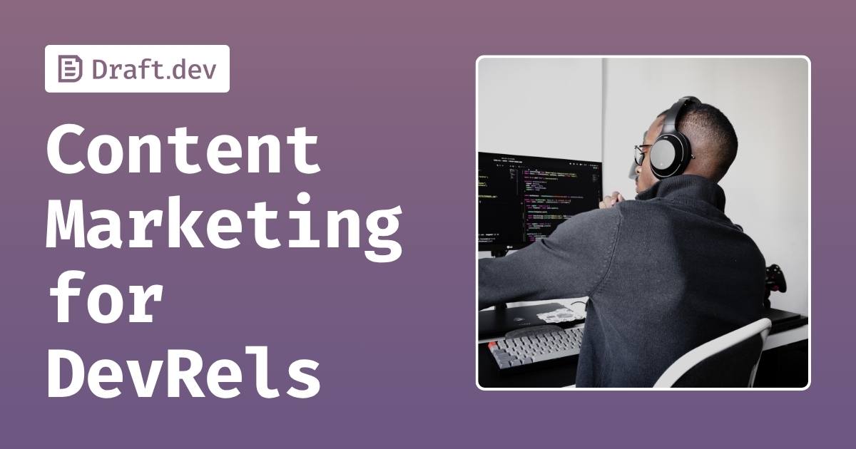 draftdev's tweet card. Empower DevRel teams with expert technical content that builds community, drives adoption, and showcases your technical expertise.
